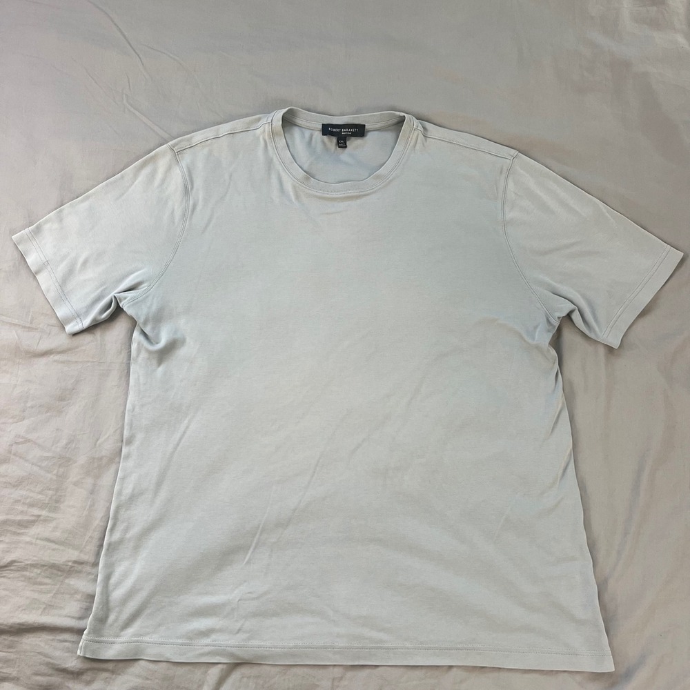ROBERT BARAKETT T Shirt Mens XXL Monument Grey Pima Cotton Crew Neck Style 23336 - Picture 2 of 13